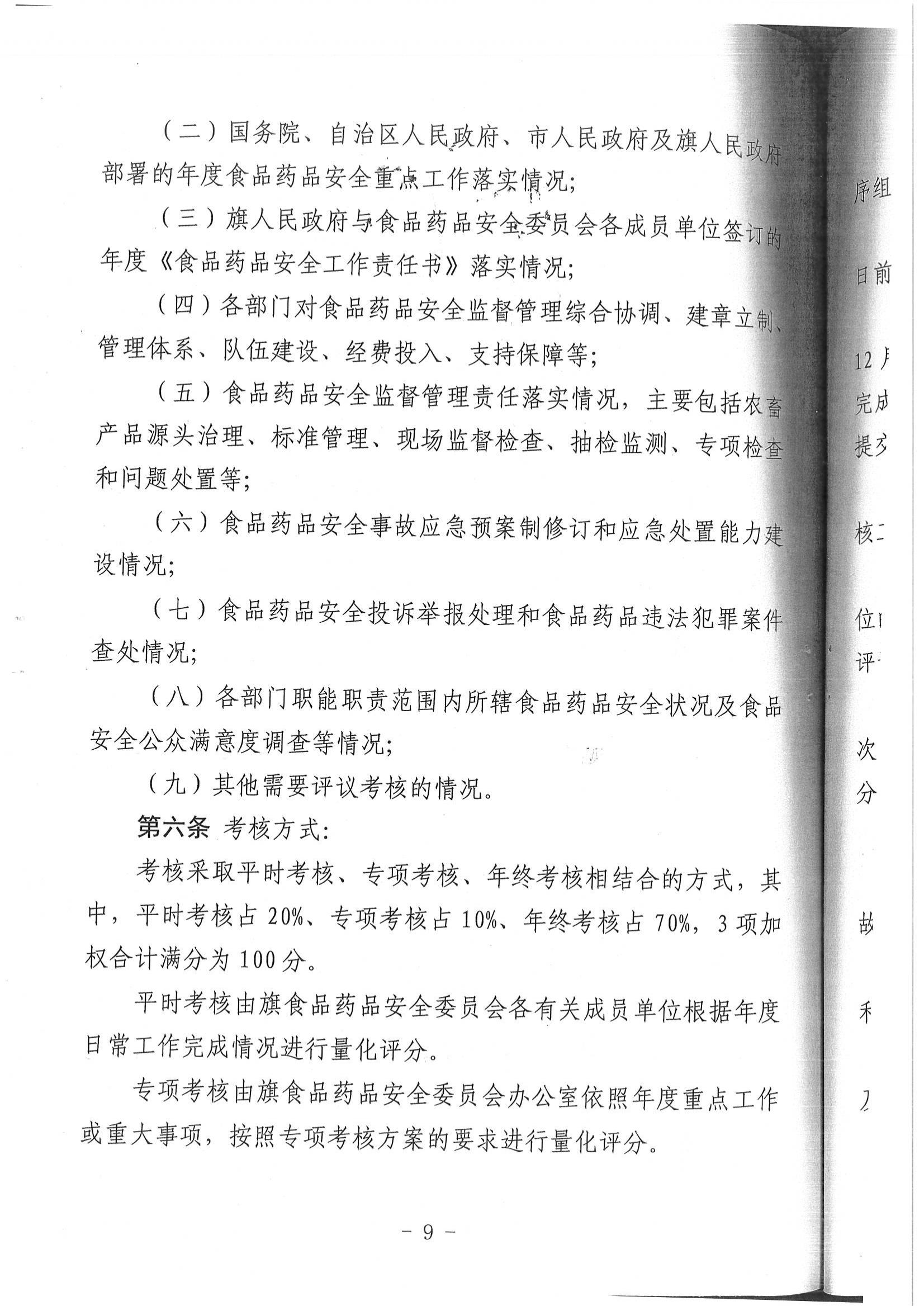 乌拉特后旗重大活动餐饮服务食品安全监督管理规范实施办法、乌拉特后旗食品药品安全工作评议考核办法_08.jpg